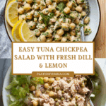 Healthy Tuna Garbanzo Bean Salad Recipe
