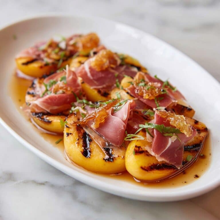 Grilled Apples with Prosciutto, Honey, and Crunchy Toppings Recipe