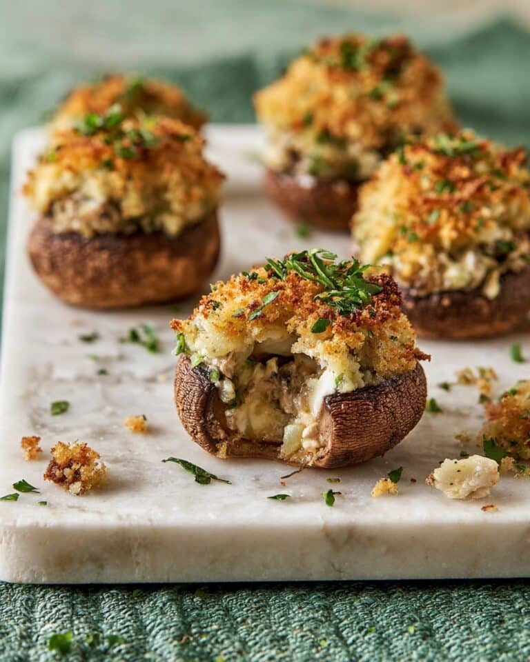 Irresistible Crab-Stuffed Mushrooms Recipe