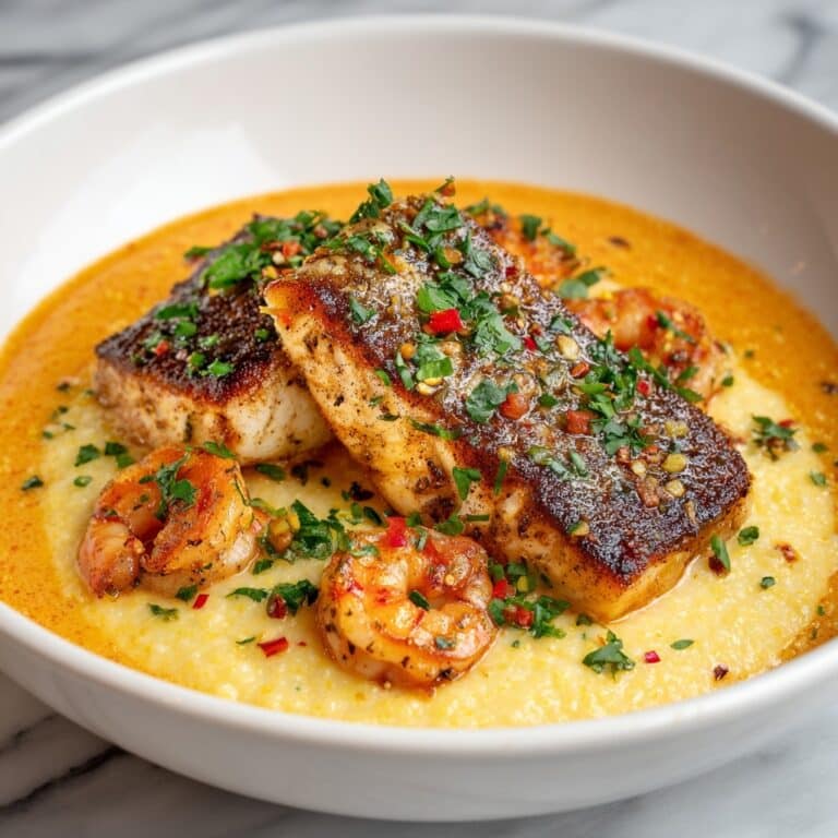 Red Snapper and Cajun Shrimp Grits Recipe