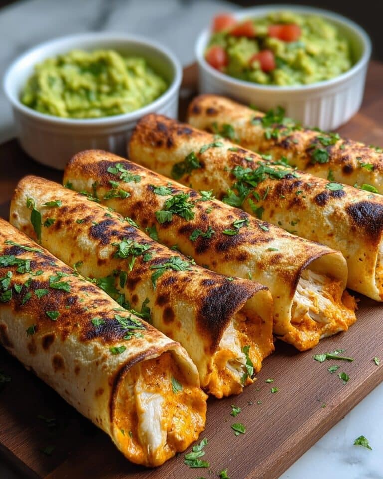 Crunchy Oven-Baked Chicken Taquitos Recipe