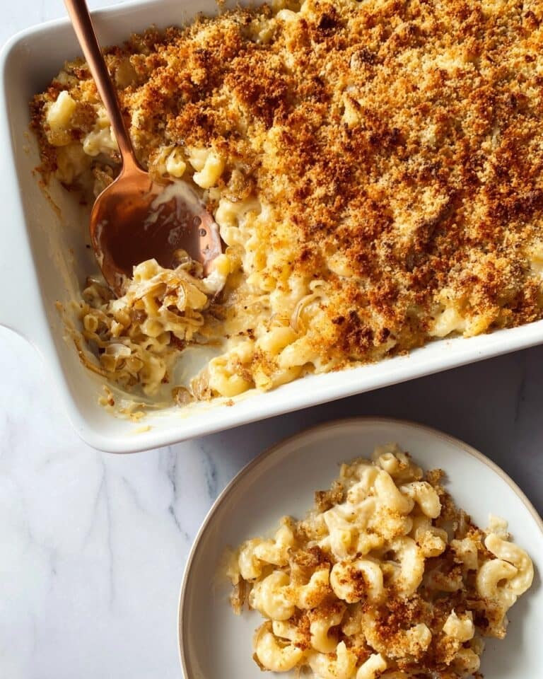 Decadent French Onion Soup Mac & Cheese Comfort Bowl Recipe