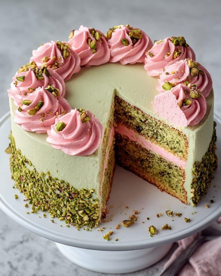 Pistachio, Rose & Cardamom Cake Recipe