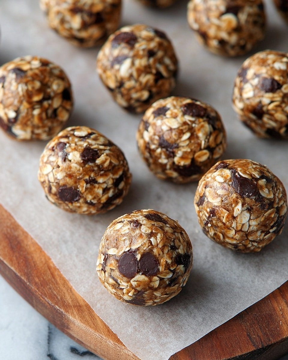 The image shows a small white basket filled with round energy balls covered in oats and seeds. Each energy ball is a mix of light brown and golden colors with a rough texture from the oats and pumpkin seeds on the outside. The basket is lined with white paper, and the basket's metal handle arches over the balls. In the background, there is a small orange pumpkin, creating a warm, autumn feel. The surface under the basket is white marble with soft veins visible. photo taken with an iphone --ar 4:5 --v 7