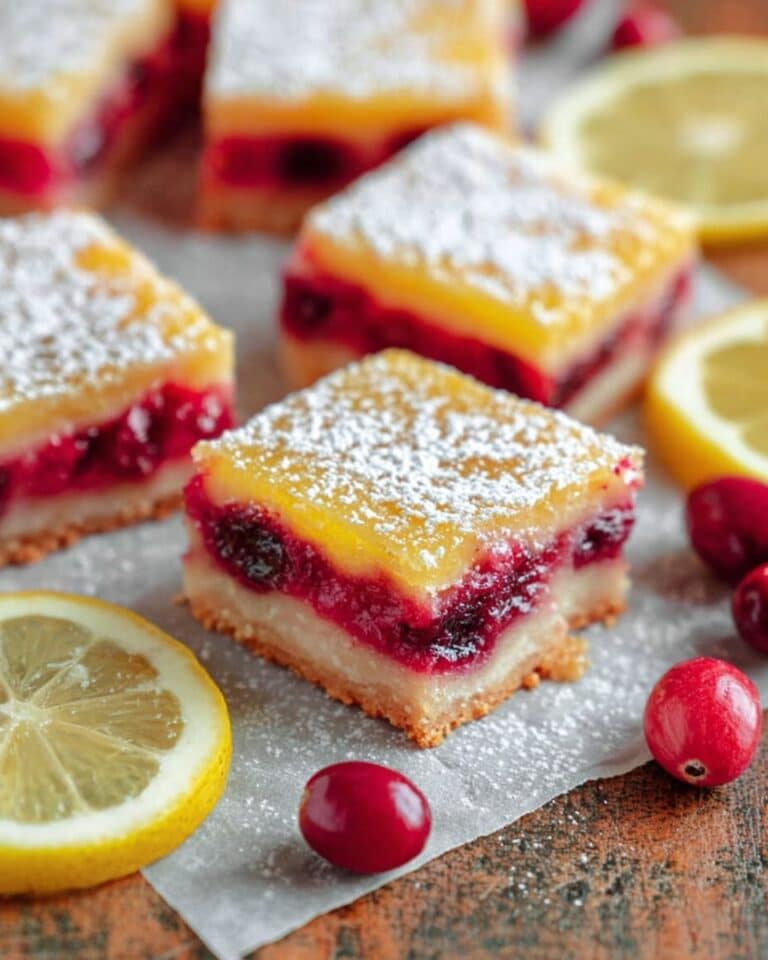 Cranberry Lemon Bars Recipe