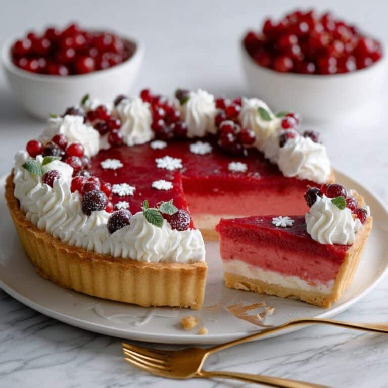 Cranberry Custard Pie Recipe