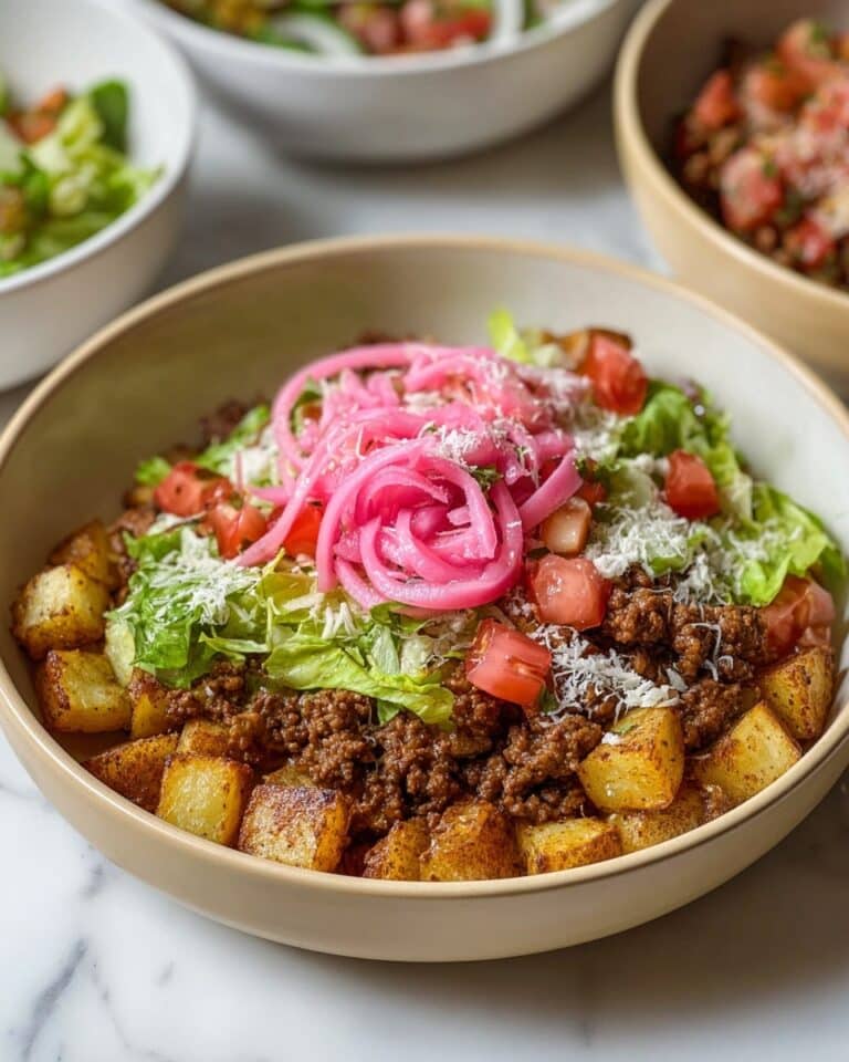 Ground Beef and Potato Taco Bowl Recipe