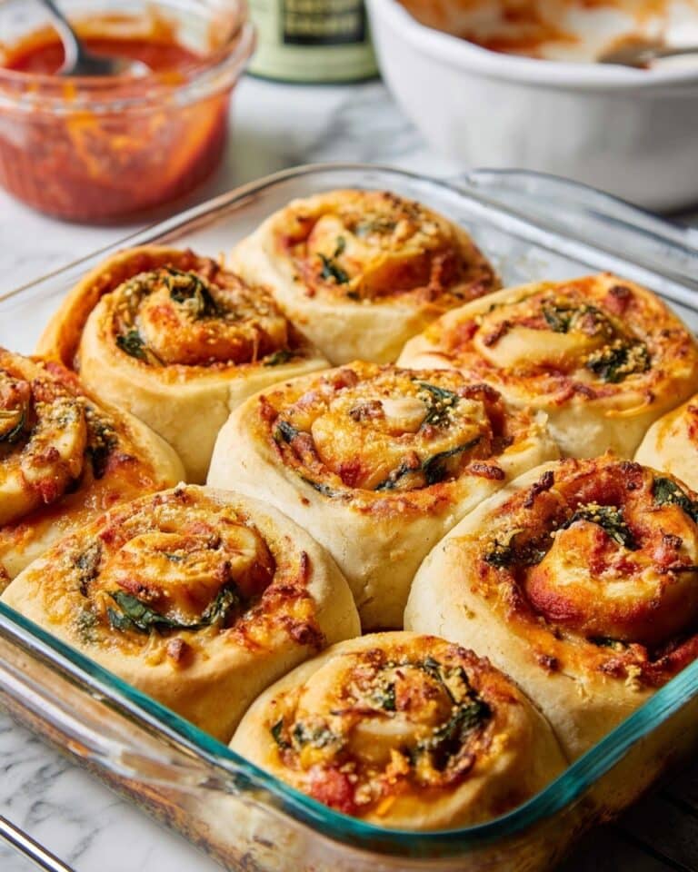 Vegan Caramelized Onion & Spinach Pizza Rolls Recipe