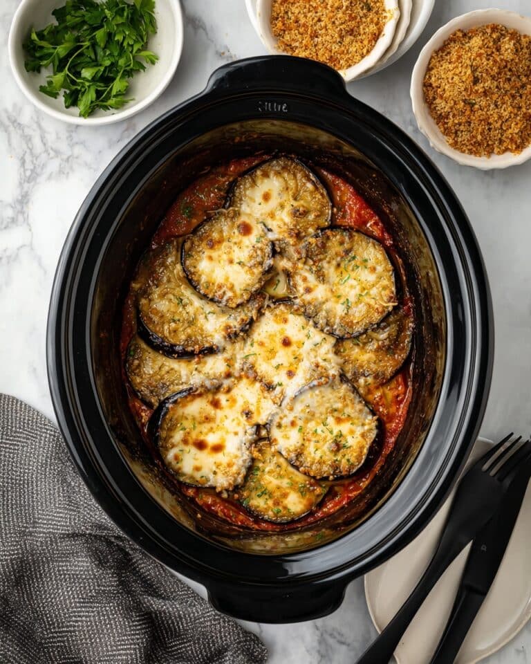 Slow-Cooker Eggplant Parmesan Recipe