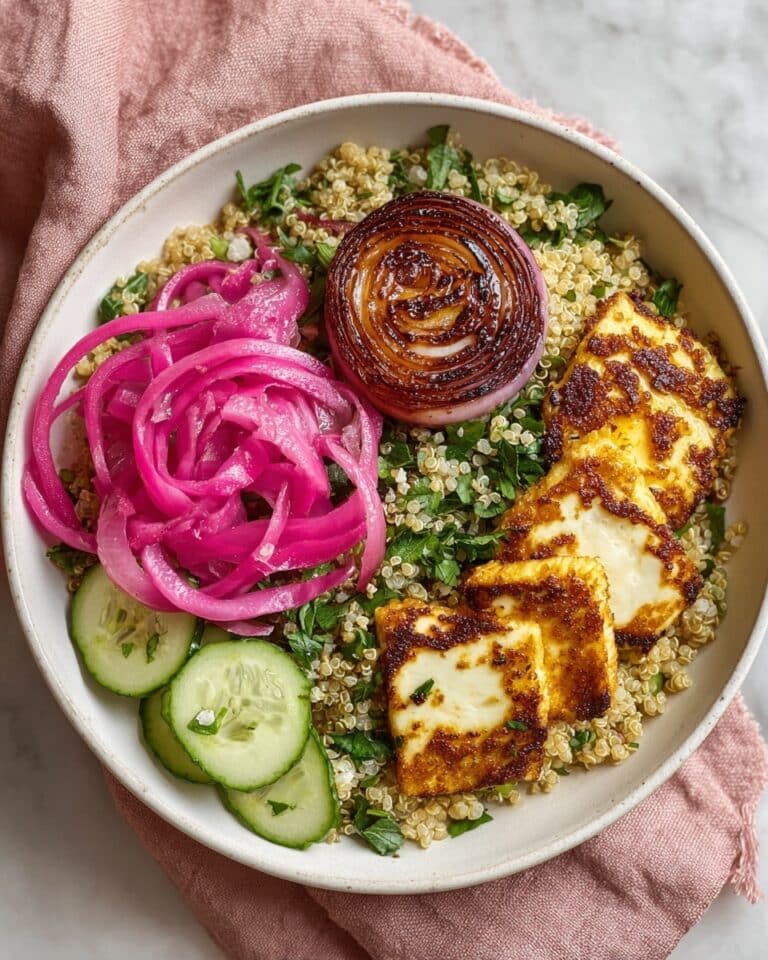 Hot Honey Halloumi and Couscous Salad Recipe