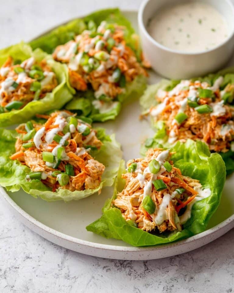 Buffalo Chicken Lettuce Wraps Recipe