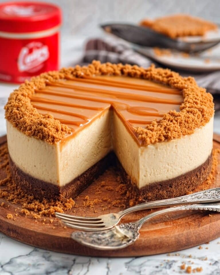 No Bake Biscoff Cheesecake Recipe