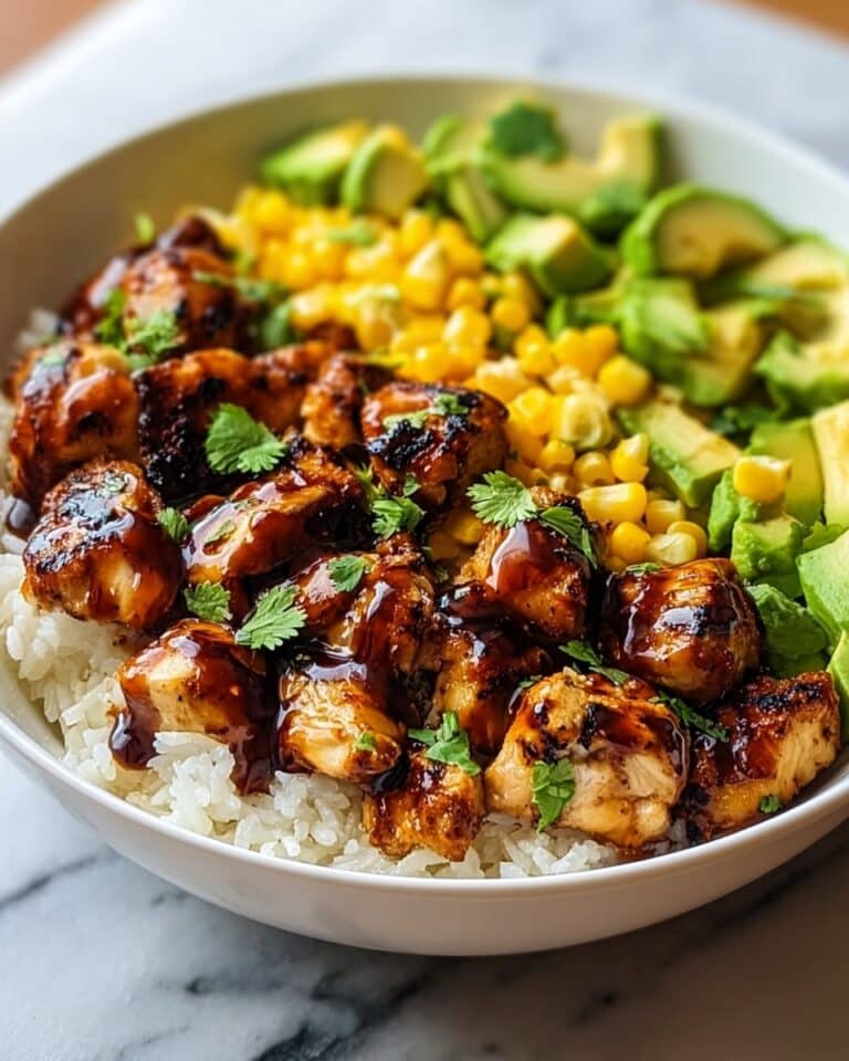 Honey BBQ Chicken Rice Bowl Recipe