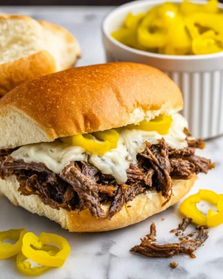 Italian Crockpot Beef Sandwiches Recipe
