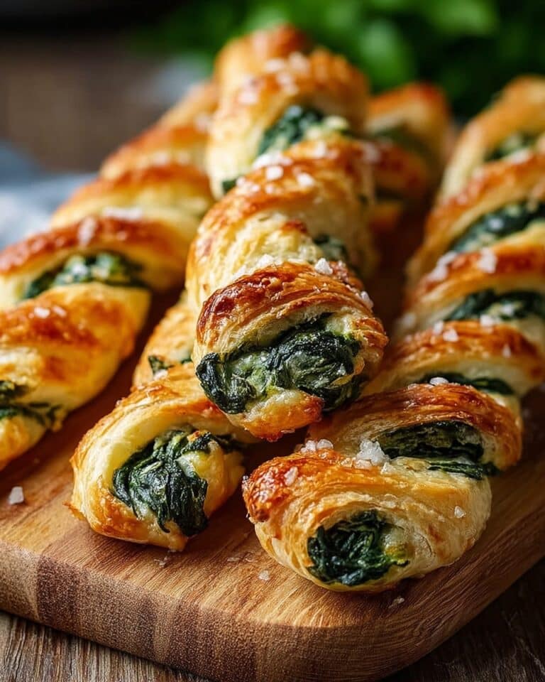 Spinach and Feta Puff Pastry Twists Recipe