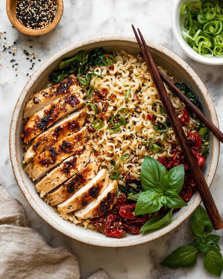 Creamy Sun-Dried Tomato Chicken Ramen Recipe