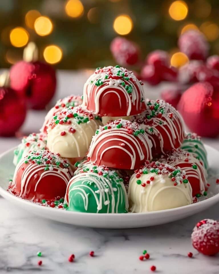 No-Bake Christmas Cheesecake Bites Recipe
