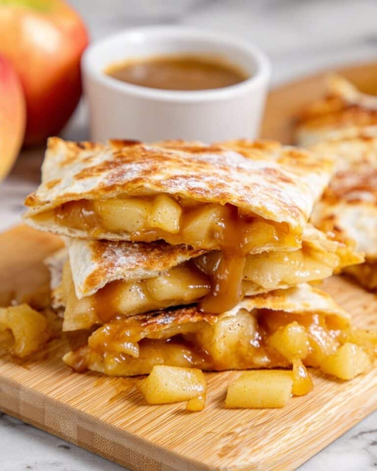 Apple Pie Quesadillas with Caramel Drizzle Recipe