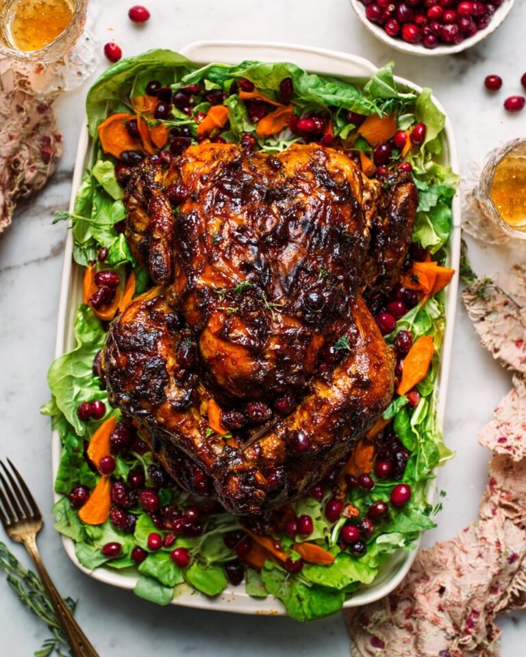 Cranberry Maple Roast Chicken Recipe