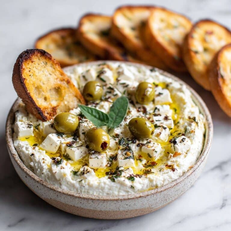 Green Olive and Feta Cheese Dip Recipe