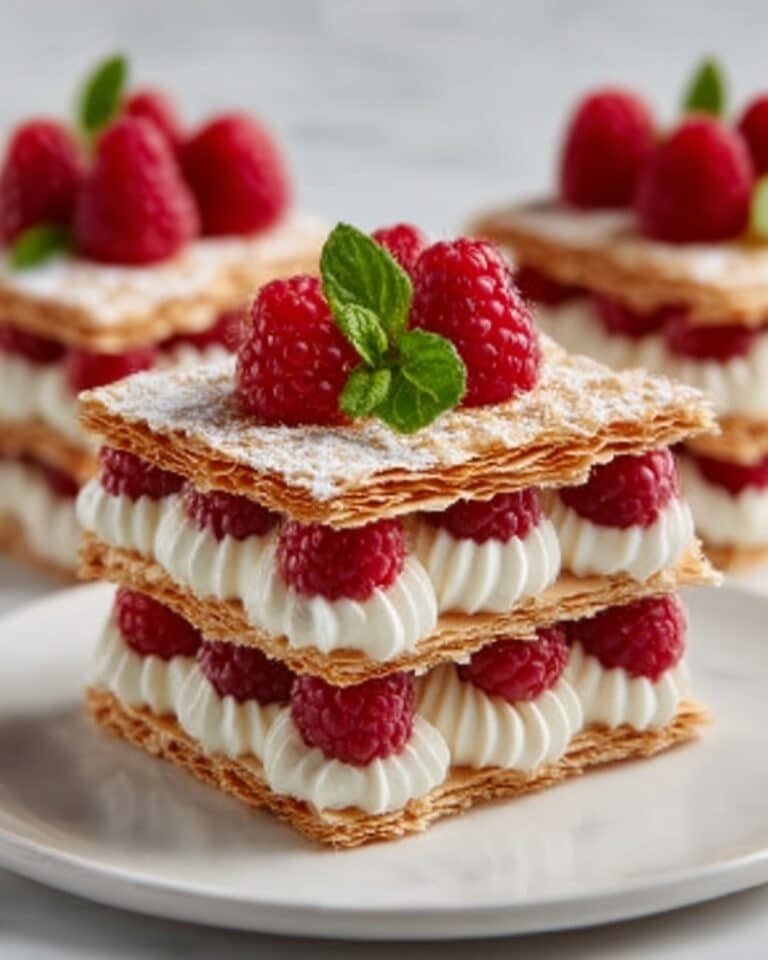 Raspberry Cream Napoleons Recipe