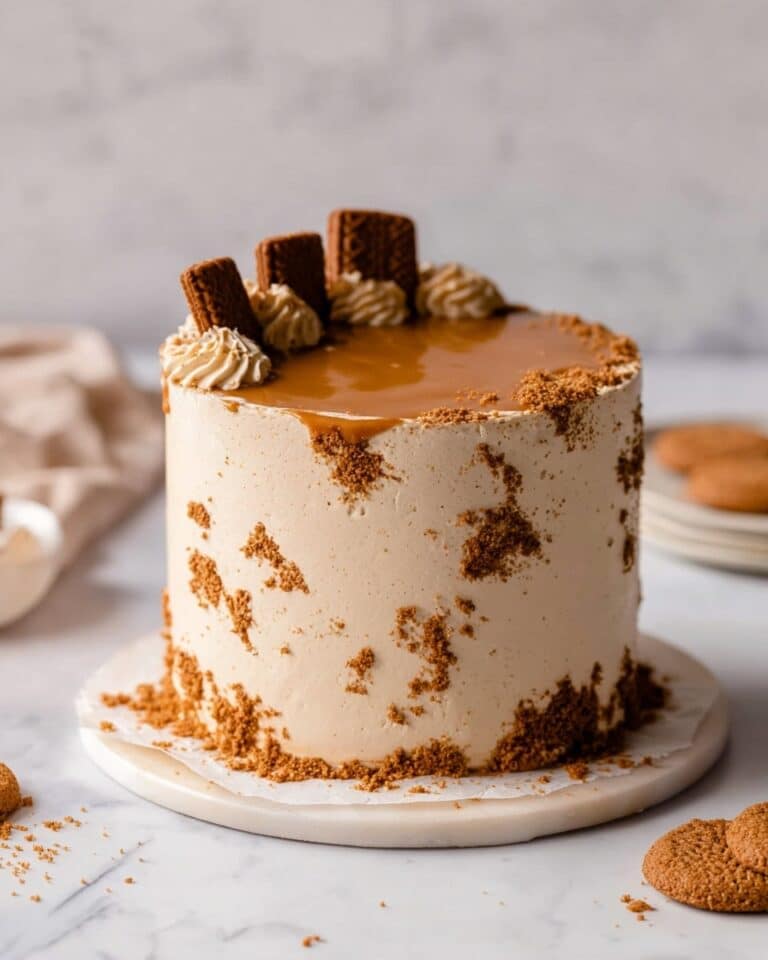 Biscoff Cookie Butter Cake Recipe