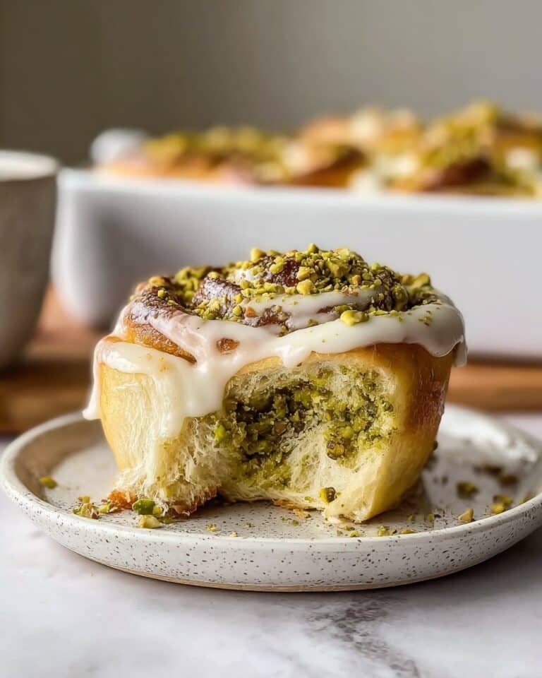 Small Batch Pistachio Cream Cinnamon Rolls Recipe