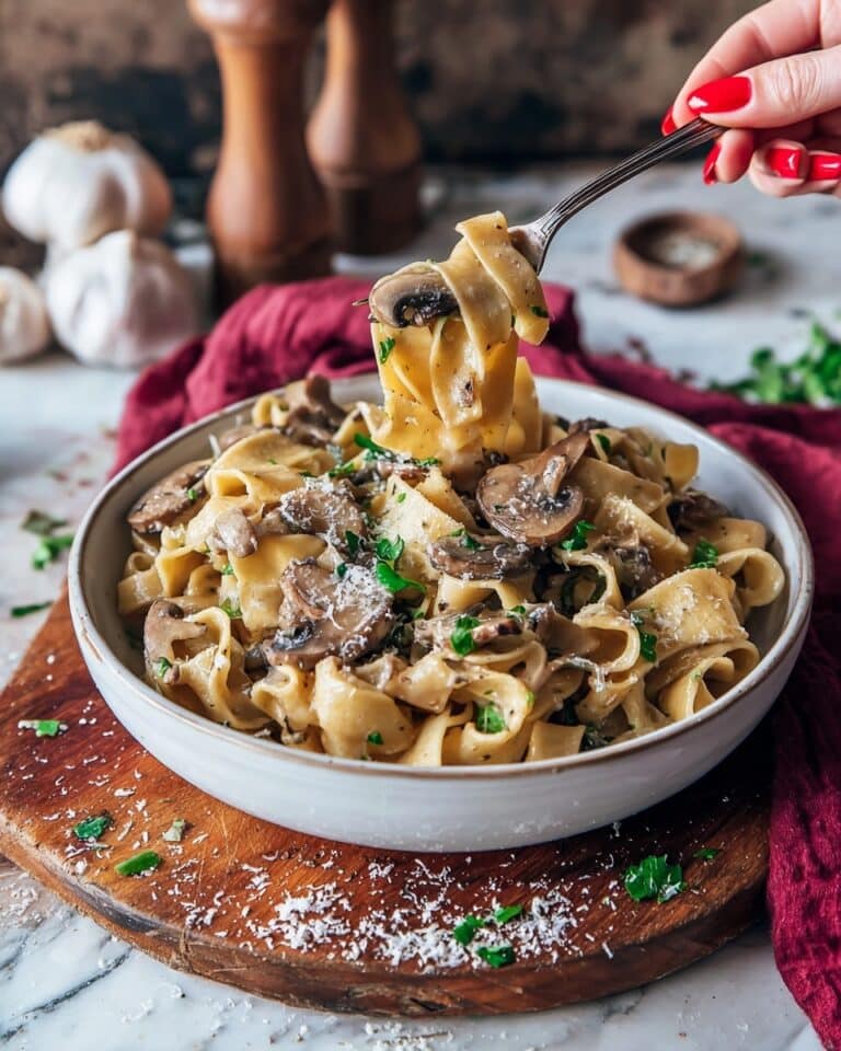 Vegan Stroganoff with Creamy Cashew Sauce and Mushrooms Recipe