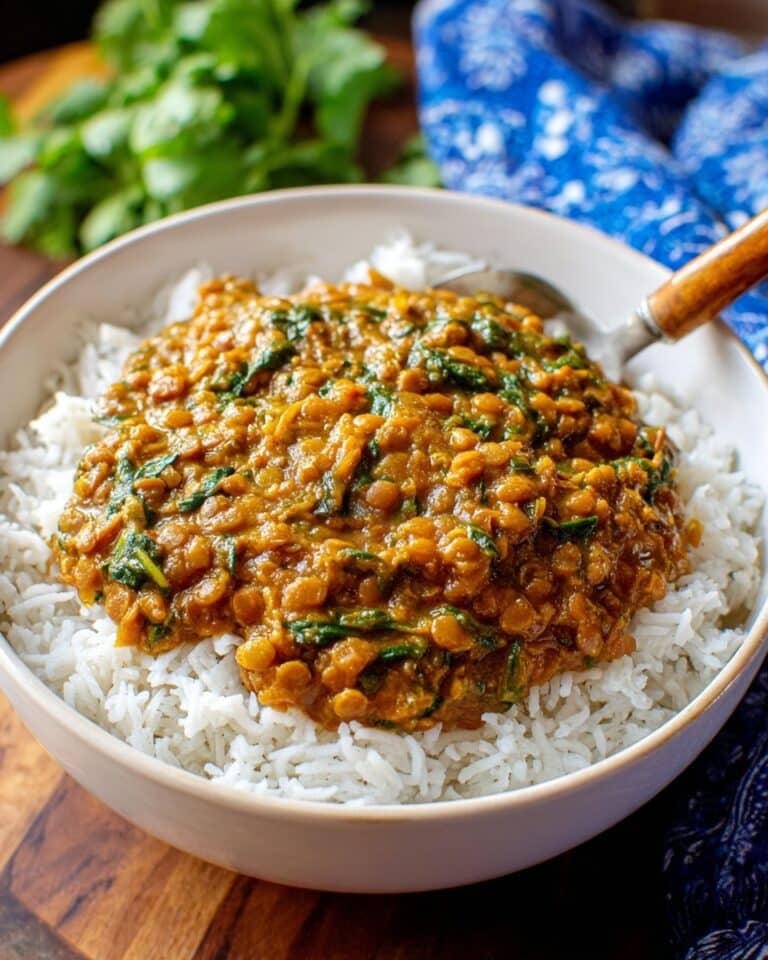 Spicy Lentils and Spinach Recipe