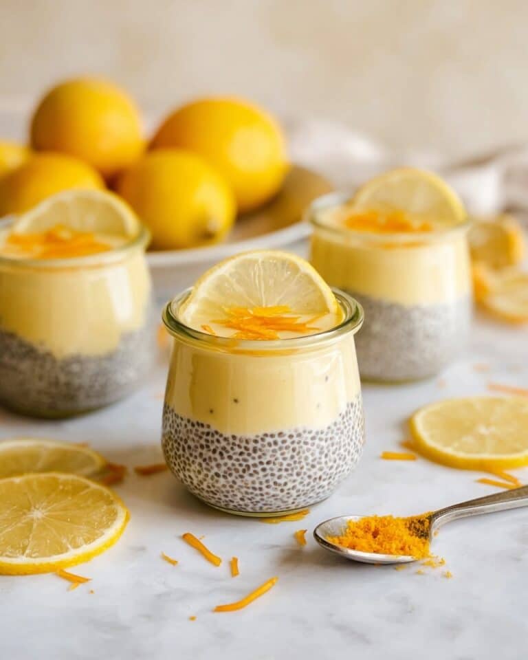 Lemon Cream Chia Pudding with Oat Milk Recipe