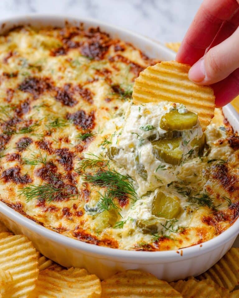 Creamy Ranch Dill Pickle Dip Recipe