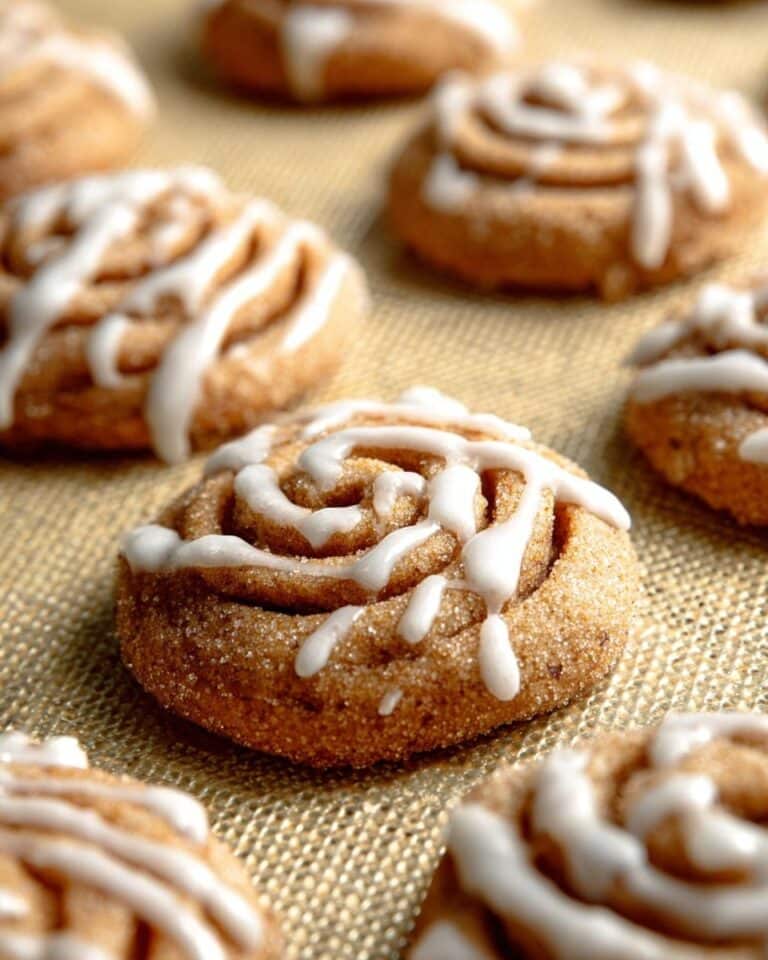 Soft and Chewy Cinnamon Roll Sugar Cookies Recipe