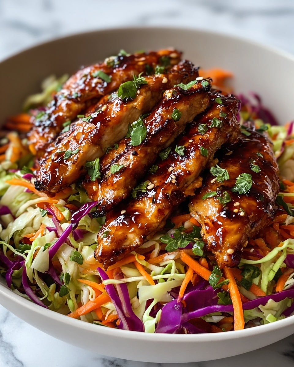 The image shows a black cast iron skillet filled with seven cooked chicken thighs. Each thigh is golden brown with a shiny, slightly sticky glaze and a few dark charred spots, giving a roasted and flavorful look. The skillet holds a thin layer of dark cooking juices around the chicken. The skillet is set on a white marbled surface, creating contrast with the rich colors of the chicken and skillet. Photo taken with an iphone --ar 4:5 --v 7