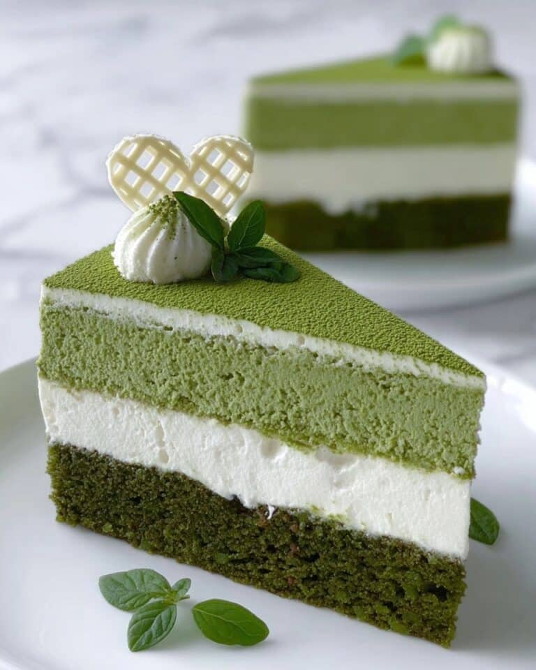 Matcha and White Chocolate Ice Cream Cake Recipe