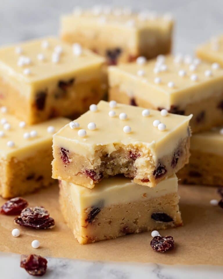 Cranberry White Chocolate Cookie Bars Recipe