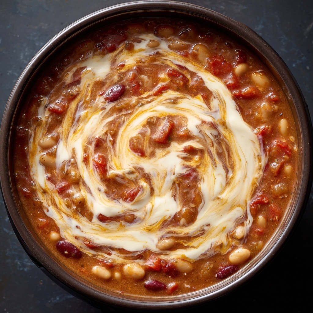 A white bowl holds a base layer of fluffy white rice with a smooth texture. On top, there is a thick layer of creamy orange-brown curry sauce with large, soft-looking white beans mixed in. Small green herb leaves are scattered over the curry for a fresh touch. Two pieces of lightly charred, white flatbread are tucked into the side of the bowl, adding contrast with their rough surface and toasted spots. A black spoon rests on the right edge of the bowl. The bowl is placed on a white marbled surface, with a small white bowl of crushed red pepper flakes and a wooden bowl of green leafy herbs nearby. Photo taken with an iphone --ar 4:5 --v 7