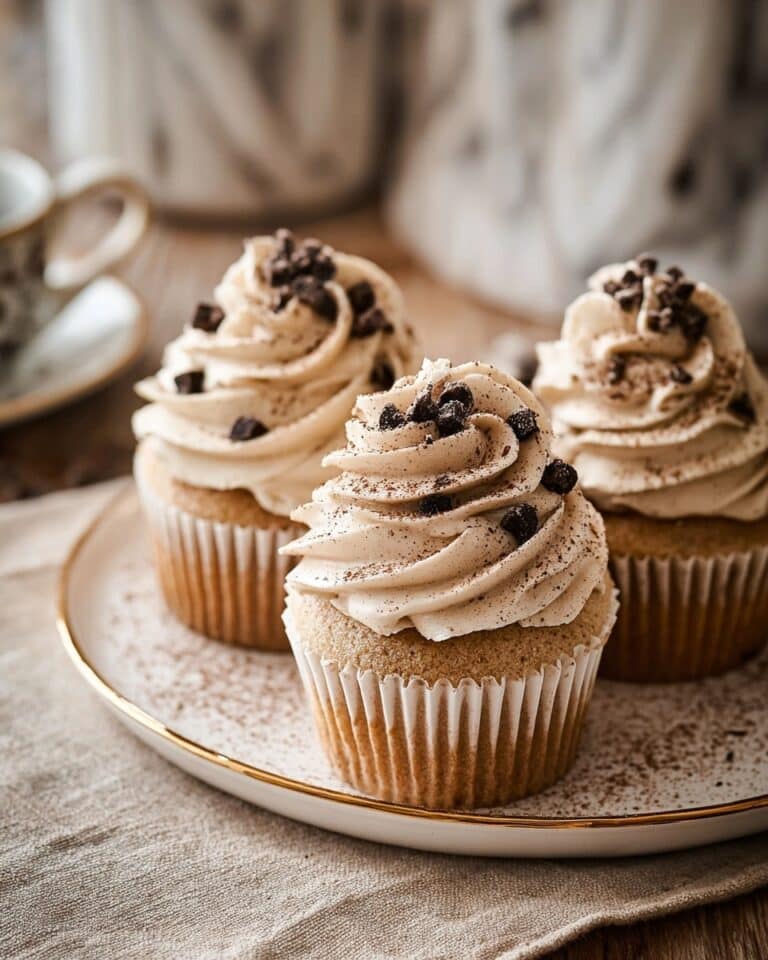 Espresso Cupcakes with Rich Espresso Buttercream and Chocolate Covered Espresso Beans Recipe