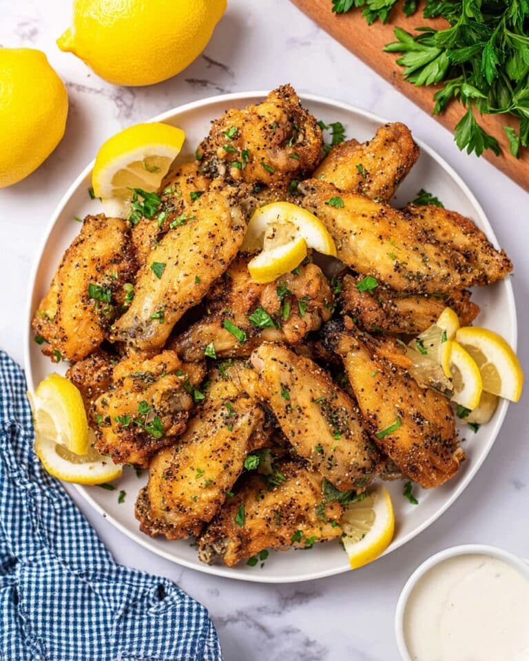 Crockpot Lemon Pepper Chicken Wings Recipe