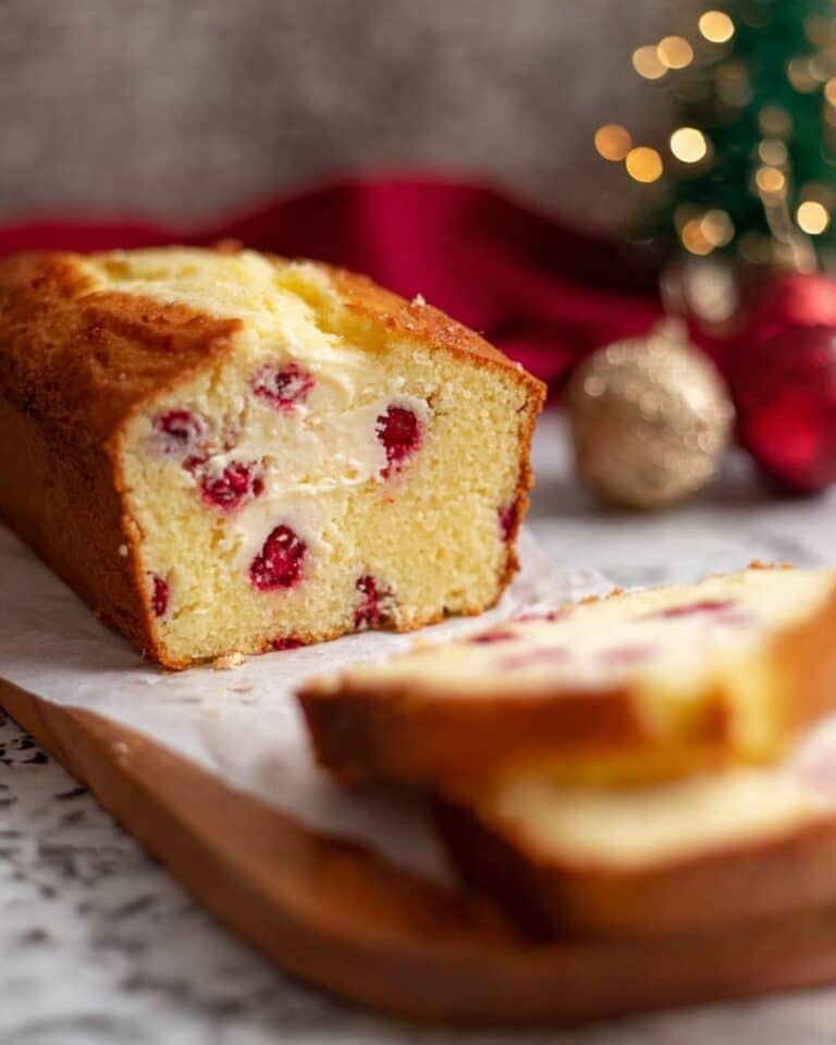 Swirled Cranberry Cream Cheese Bread Recipe