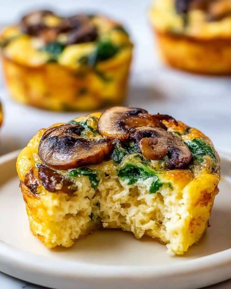 Mouthwatering Spinach and Mushroom Quiche Muffins Recipe
