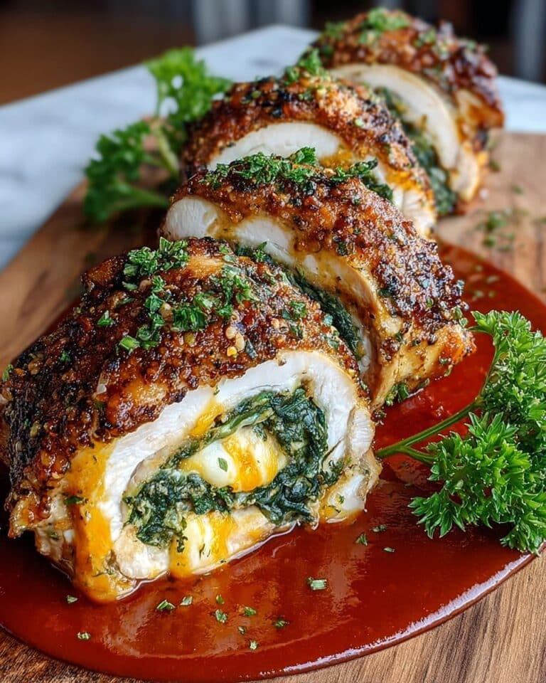Herbed Ricotta Stuffed Chicken Rolls Recipe