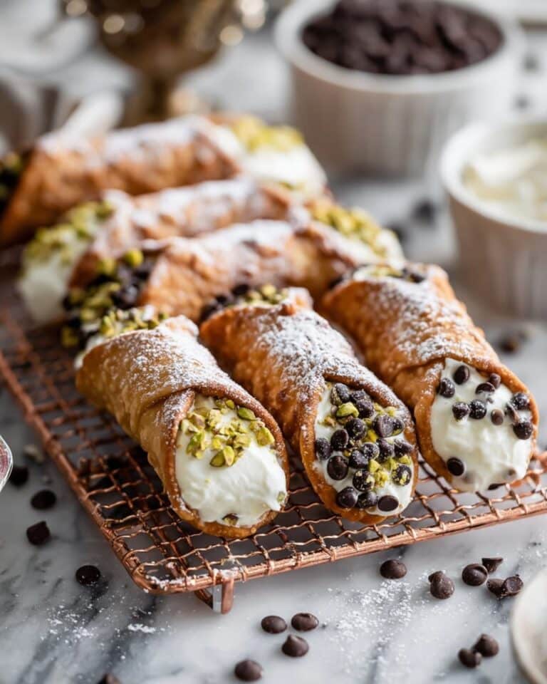 Homemade Cannoli with Ricotta Filling and Crispy Shells Recipe