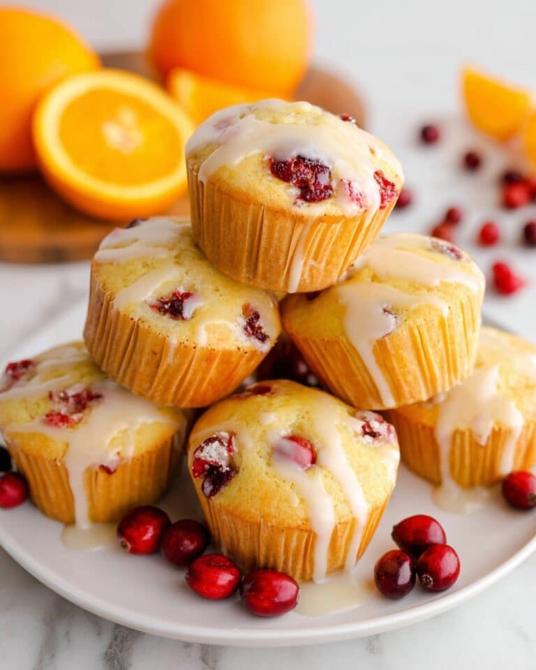 Cranberry Orange Muffins with Glaze Recipe