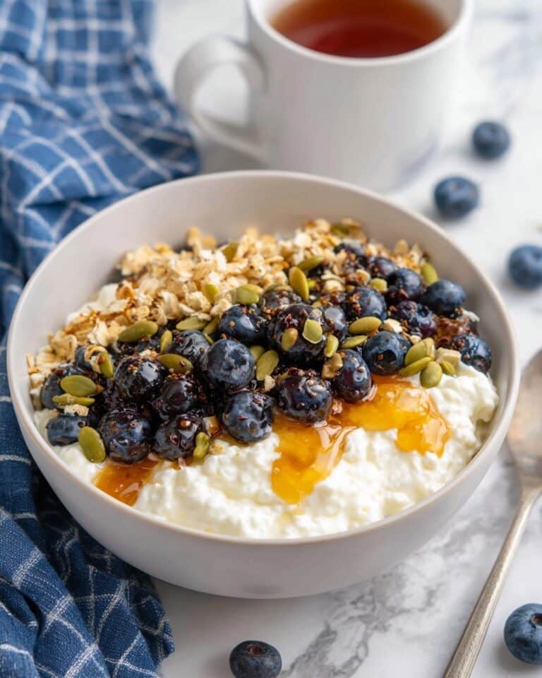 Blueberry & Muesli Cottage Cheese Bowl Recipe