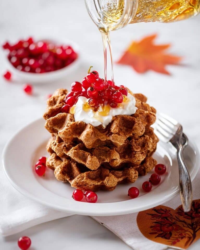 Healthy Pumpkin Waffles Recipe