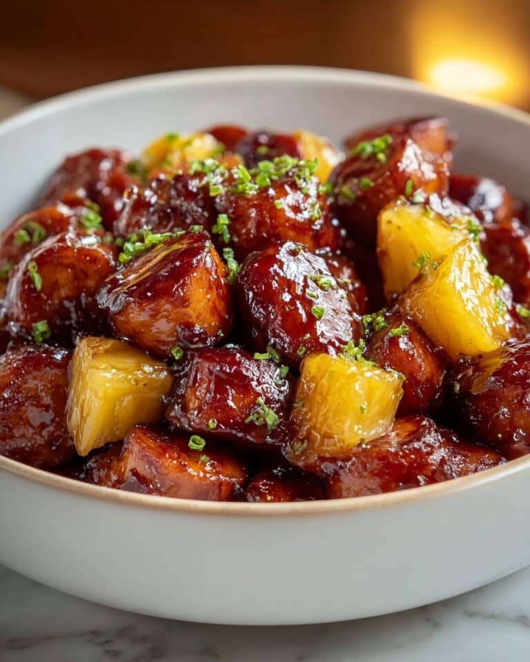 Pineapple Brown Sugar Mississippi Lil’ Smokies Bites Recipe