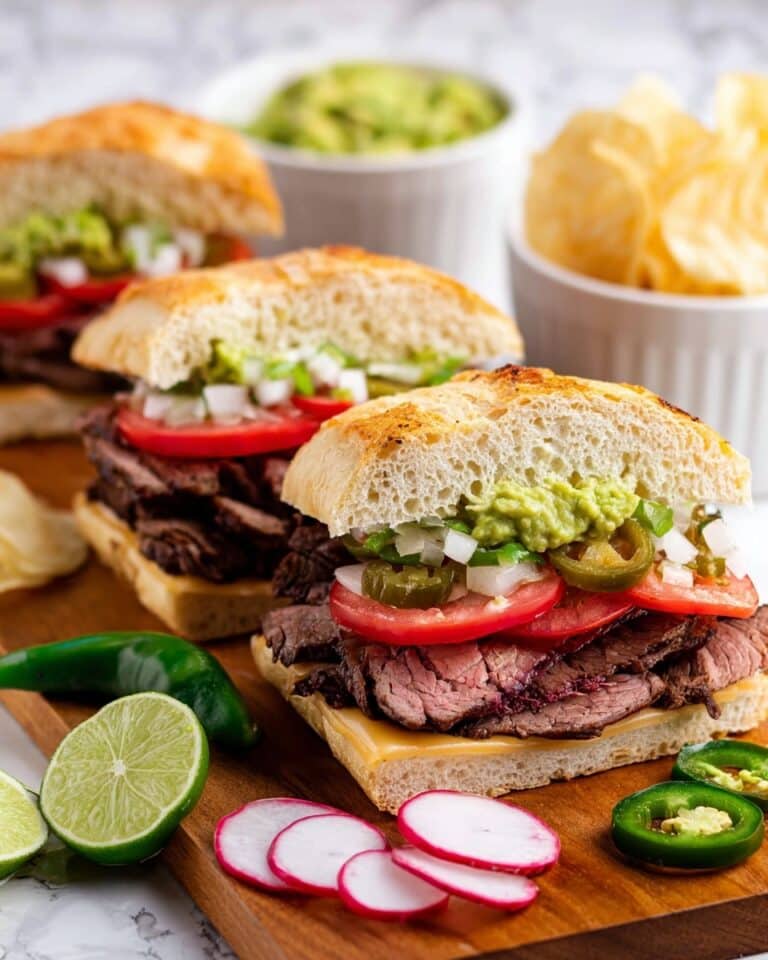 Mexican Steak Torta Sandwiches Recipe
